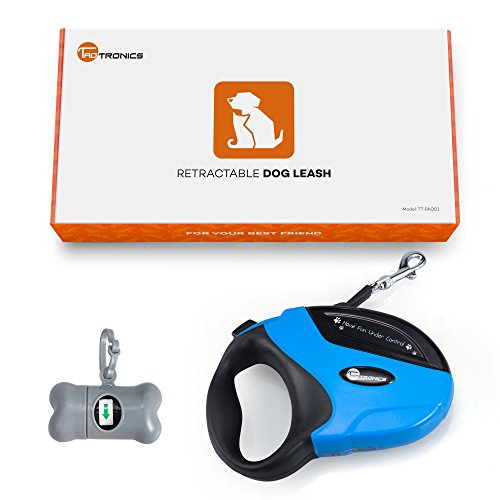 TaoTronics Retractable Dog Leash, 16 ft Dog Walking Leash for Med...