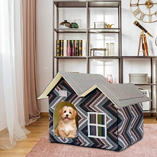 Tavot Outdoor Indoor Cat Condo - Cat House Waterproof Pet House K...