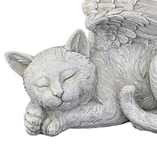 tbpersicwT ❤️Pet Statue Angel Dog Cat Vivid Waterproof Resin Memo...