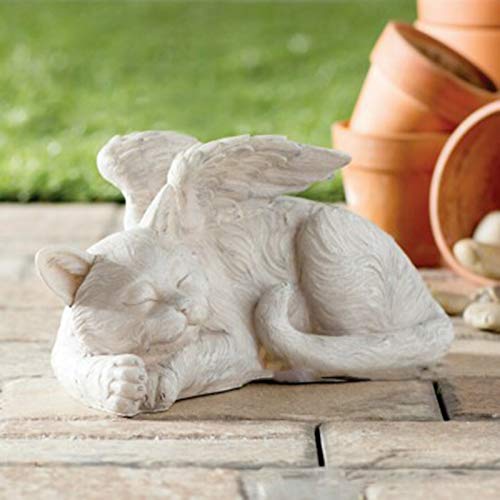 tbpersicwT ❤️Pet Statue Angel Dog Cat Vivid Waterproof Resin Memo...