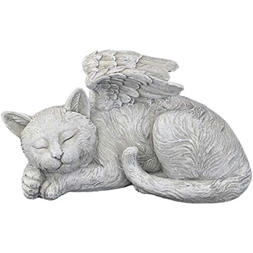 tbpersicwT ❤️Pet Statue Angel Dog Cat Vivid Waterproof Resin Memo...
