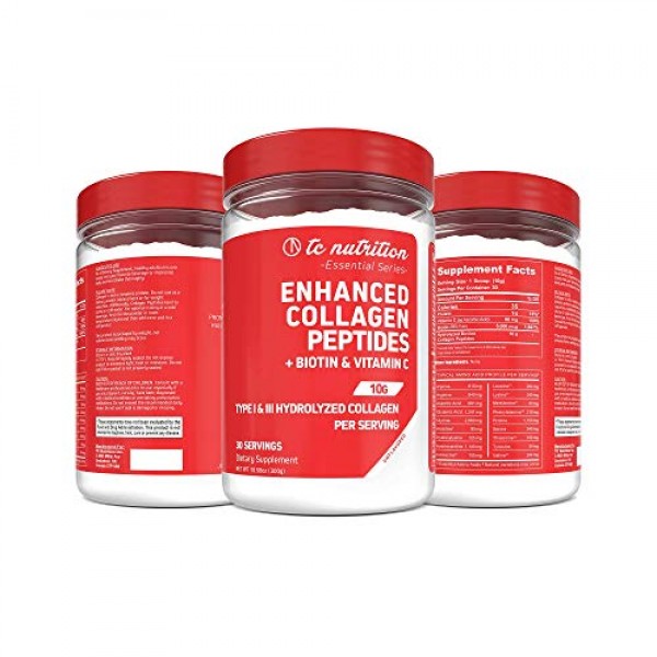 Collagen Peptides Powder Type I & III | Hydrolyzed Multi Collag...