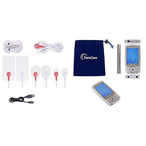 TechCare Pro TENS Unit 24 Modes Best Portable Massager Back Neck ...
