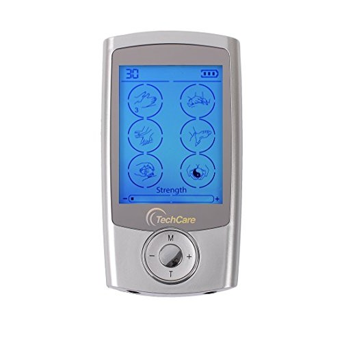 TechCare Pro TENS Unit 24 Modes Best Portable Massager Back Neck ...