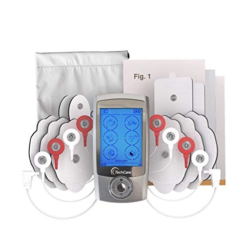 TechCare Pro TENS Unit 24 Modes Best Portable Massager Back Neck ...