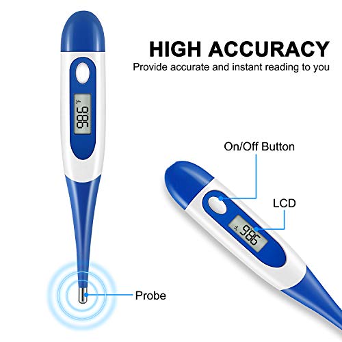 Tediver Medical Digital Thermometer for Fever, Basal Body Thermom...