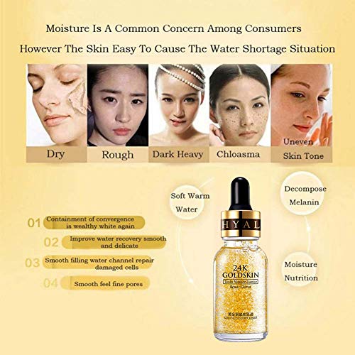Facial Serum Liquid Solution Anti-aging Acne for Women with Hyalu...