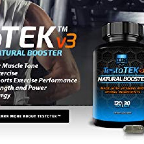 TestoTEK v3.0 #1 Rated All Natural T Boost - 30 Da...