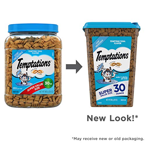 TEMPTATIONS Classic Crunchy and Soft Cat Treats, 30 oz.