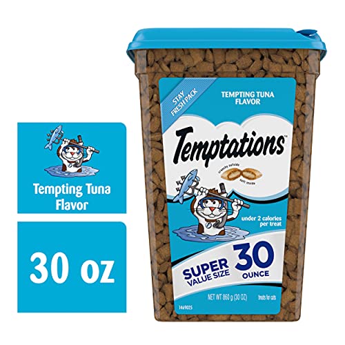 TEMPTATIONS Classic Crunchy and Soft Cat Treats, 30 oz.