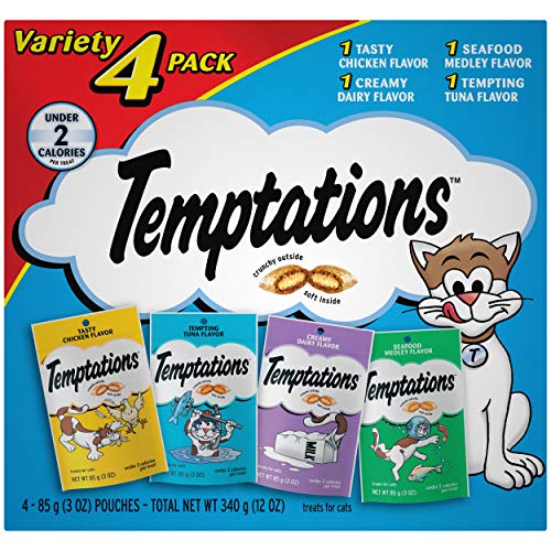 Temptations Classic Crunchy and Soft Cat Treats Feline Favorite V...