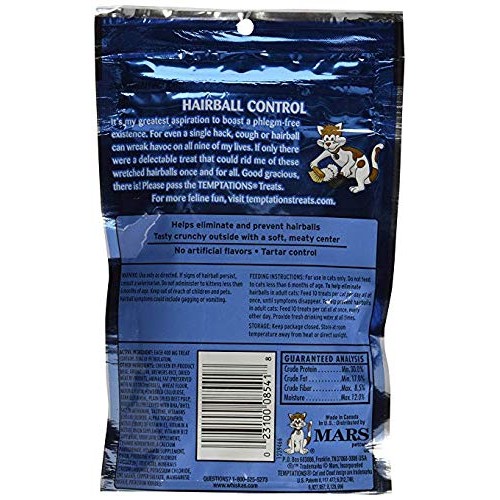 Temptations Hairball Control, Chicken Pack of 6