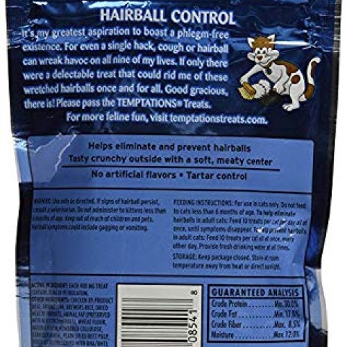 Temptations Hairball Control, Chicken Pack of 6