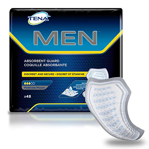 Tena Incontinence Guards for Men, Moderate Absorbency, 48 Count
