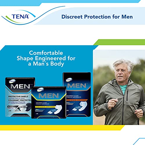 TENA Incontinence Guards for Men, Moderate Absorbency, 20 Count