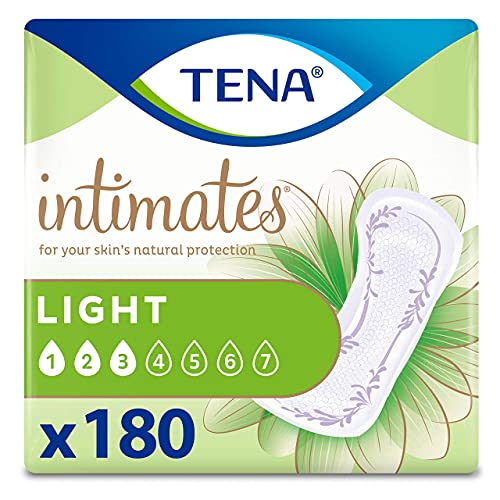Tena Incontinence Ultra Thin Pads for Women, Light, Regular, 30 c...