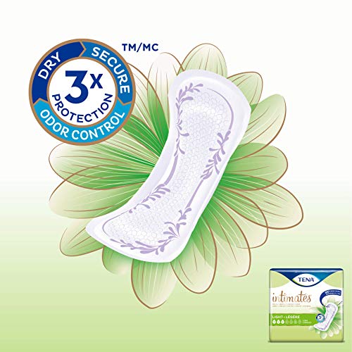 Tena Incontinence Ultra Thin Pads for Women, Light, Regular, 30 c...