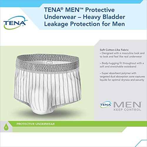 Tena Incontinence Underwear for Men, Protective, Medium/Large, 16...