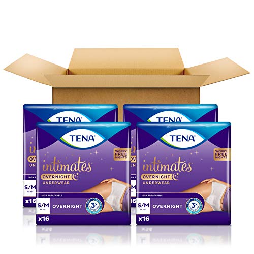 Tena Intimates Incontinence Overnight Underwear for Women, Size S...