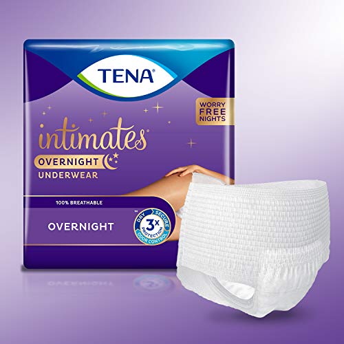 Tena Intimates Incontinence Overnight Underwear for Women, Size S...