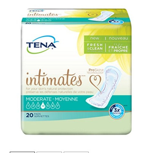Tena Intimates Incontinence Pads for Women, Moderate, Regular, 12...