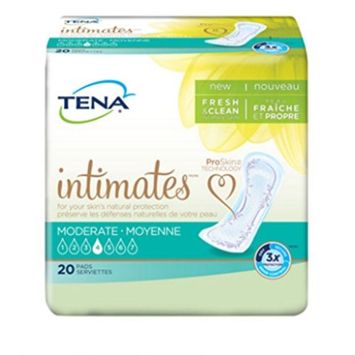 Tena Intimates Incontinence Pads for Women, Moderate, Regular, 12...