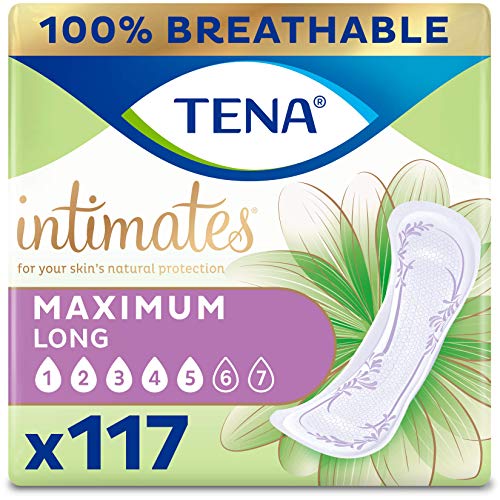 Tena Intimates Maximum Incontinence Pad Long Length, 117 ct