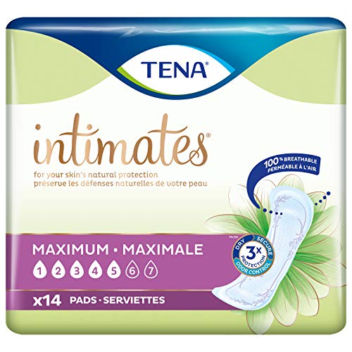 TENA Intimates Maximum Long Female Incontinent Pad Regular Length...