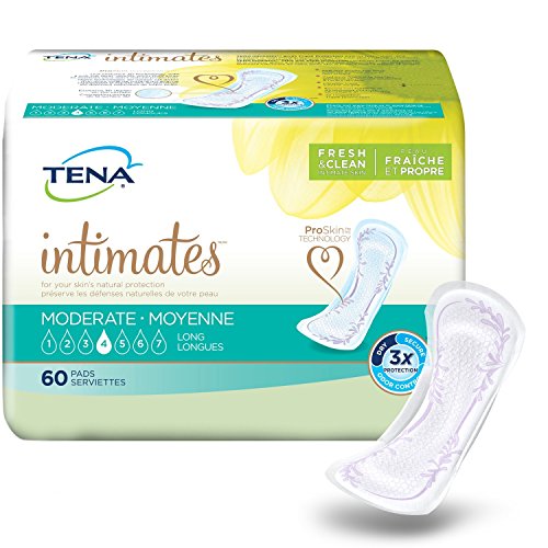 TENA Intimates Moderate Long Incontinence Pad for Women, 60 Count