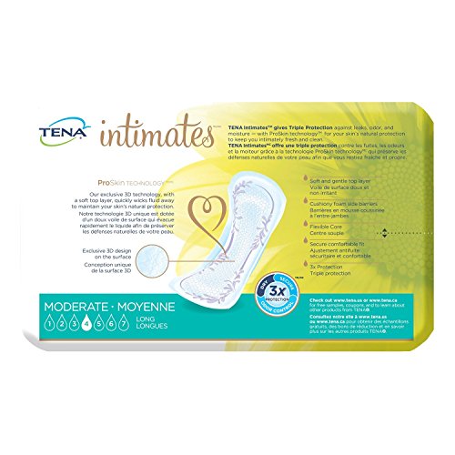 TENA Intimates Moderate Long Incontinence Pad for Women, 60 Count