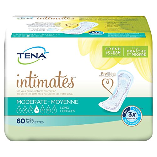TENA Intimates Moderate Long Incontinence Pad for Women, 60 Count