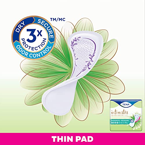 Tena Intimates Moderate Thin Incontinence and Bladder Control Pad...