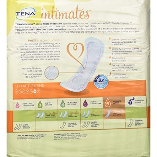 TENA Intimates Ultimate Female Incontinent Pad Regular Length 16...