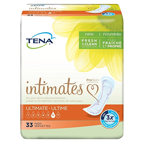 TENA Intimates Ultimate Female Incontinent Pad Regular Length 16...