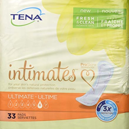 TENA Intimates Ultimate Female Incontinent Pad Regular Length 16...