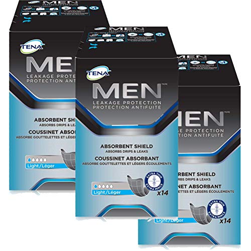 TENA Men Protective Shield Extra Light Bladder Weakness Pads for ...