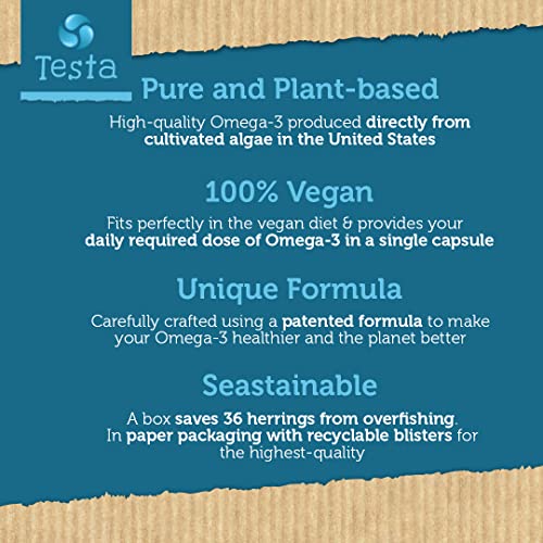 Vegan Omega 3 Krill Supplement – DHA, EPA, Astaxanthin + Phosphol...