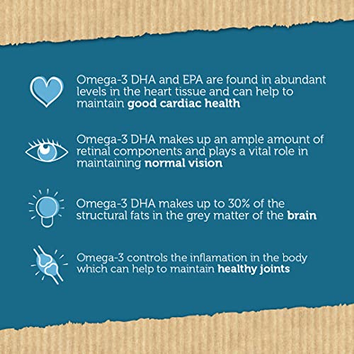 Vegan Omega 3 Krill Supplement – DHA, EPA, Astaxanthin + Phosphol...