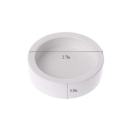 Tfwadmx 2 Pack Reptile Food Bowl, Mini Ceramic Water Feeder Bowl,...