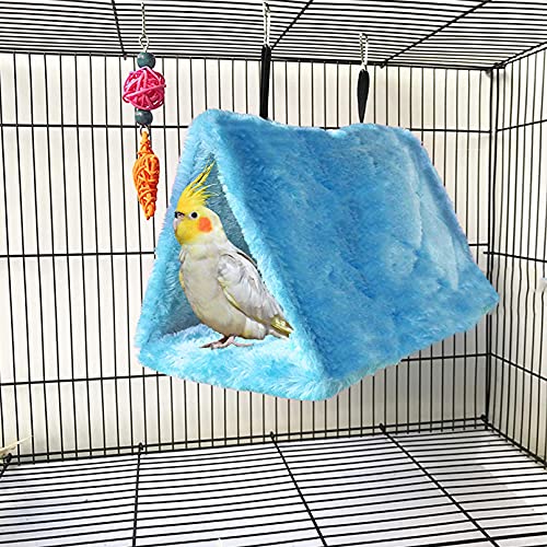 Tfwadmx 2Pcs Bird Tent Plush Hammock Warm Hut Hanging Nest for Ca...