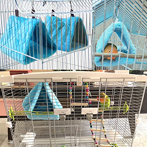 Tfwadmx 2Pcs Bird Tent Plush Hammock Warm Hut Hanging Nest for Ca...