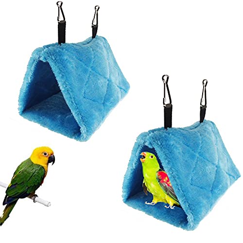 Tfwadmx 2Pcs Bird Tent Plush Hammock Warm Hut Hanging Nest for Ca...