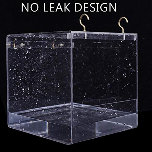 Tfwadmx Bird Bathtub for Cage Parrot Bath Shower Box Bowl No-Leak...