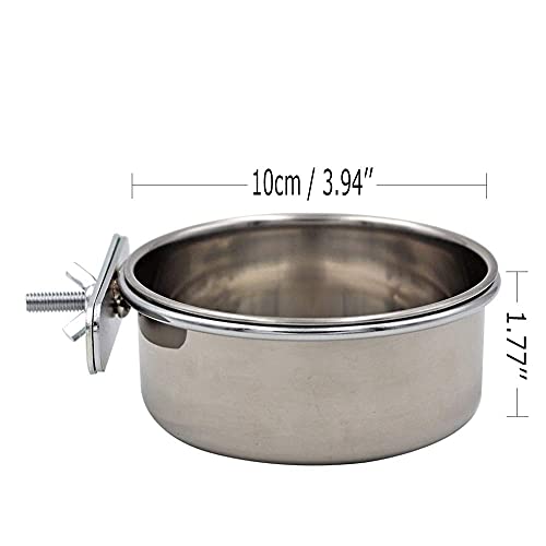 Tfwadmx Bird Feeding Dish Cups Parrot Food Bowl Clamp Holder Coop...