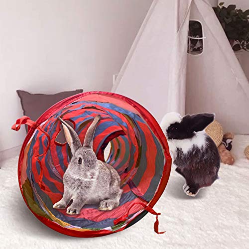 Tfwadmx Bunny Tunnel Rabbit Tunnels and Tubes, Collapsible Hideou...