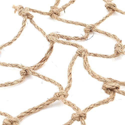 Tfwadmx Natural Bird Rope Net, Large Size - 24X24 Parrot Swin...