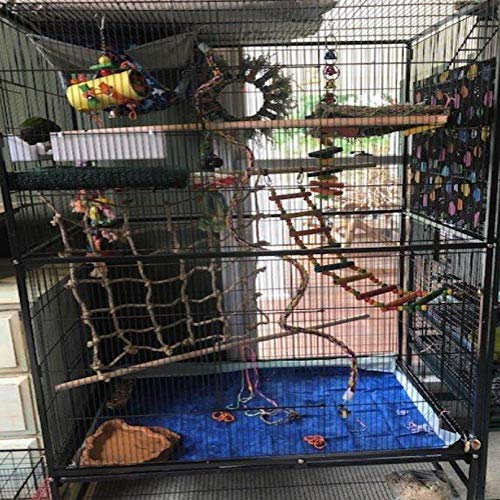 Tfwadmx Natural Bird Rope Net, Large Size - 24X24 Parrot Swin...