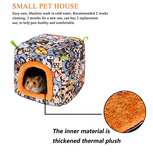 Warm Guinea Pig Hamster Bed Hedgehog Hut Plush House Winter Nest ...