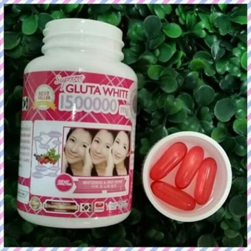 2X Supreme Gluta White 1500000 Mg. Whitening & Anti Aging, 1 Bot...
