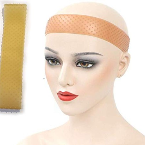 Brown Silicone Wig Grip Transparent Silicone Wig Bands Non Slip H...